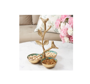 Support de fantaisie en métal et bol pour bol de service de forme ronde avec pièce design dorée pour décoration de mariage - Product Image 6