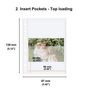 Bền rõ ràng nhựa chèn tờ với Top tải 1 2 4 túi Album ảnh Chất kết dính tay áo bảo vệ - Product Image 4