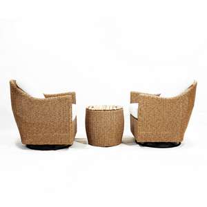 CH Factory-Sofá exterior terraza rattan sintetico con acabado resistente a la intemperie y diseño moderno y elegante para su patio - Product Image 5