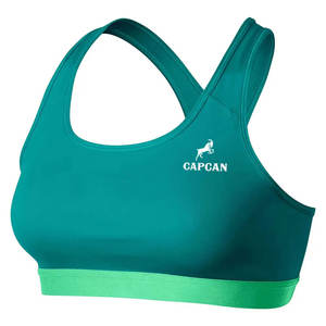 Soutien-gorge de sport de yoga sans couture à double couche pour femmes soutien-gorge de gymnastique solide de Pékin personnalisé avec fonction respirante fabriqué au Pakistan - Product Image 5