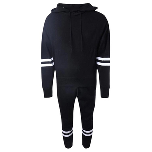 Chándales de algodón personalizados informales pesados, conjunto de sudaderas con capucha y pantalones de chándal de felpa francesa para hombres, ropa de calle, chándales con logotipo - Product Image 3