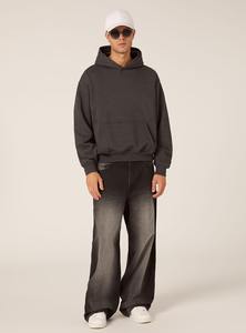 Sudadera con capucha clásica de gran tamaño Fabricantes Cozy Streetwear Hoodie con diseño minimalista - Product Image 2