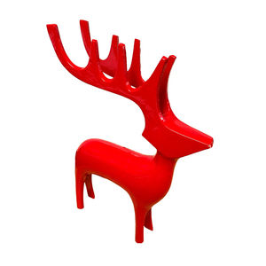 Famoso Animal pulido Metal arte estatua Acero inoxidable Reno escultura para decoración del hogar - Product Image 6