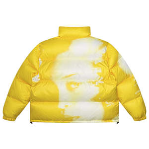 Chaqueta Casual Gruesa y Cálida para Hombre, Cuello Alto, Cremallera, Logotipo Personalizado, Venta al por Mayor, Chaqueta Cortavientos con Capucha, Método de Impresión Puff - Product Image 2