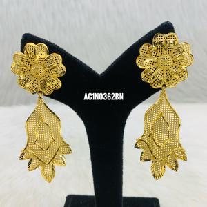 Conjunto de collar largo chapado en oro de un gramo, diseño en línea, joyería de moda, nuevo diseño de mujer, mujer en línea - Product Image 3