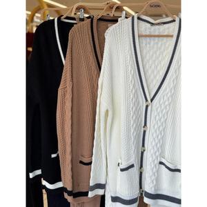 Conjunto de Cárdigan y Pantalones de Punto Casual Otoñal Lunadel 9974 - Product Image 1
