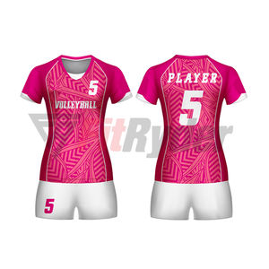 Uniforme de volley-ball à impression par sublimation personnalisée matériau polyester uniforme de volley-ball unisexe respirant à séchage rapide personnalisé - Product Image 6