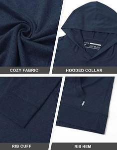 Sudadera con Capucha Premium 100% Poliéster, Forro Polar, Tejido Sólido Teñido en Prenda, con Logotipo Personalizado, 80gsm, Gruesa, Secado Rápido - Product Image 6