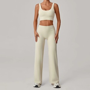 Conjunto de Yoga Personalizado al por Mayor para Mujer, Ropa Deportiva de Gimnasio, Top de Yoga y Traje Deportivo, Ropa Deportiva Activa para Gimnasio - Product Image 6