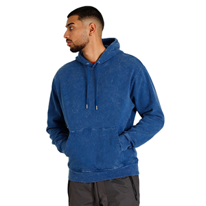 Sudadera con Capucha Extra Grande de Diseño Moderno, Lavable Fácilmente, Estilo OEM, Lavada al Ácido, Teñida Lisa Francesa para Hombre, para Invierno - Product Image 3