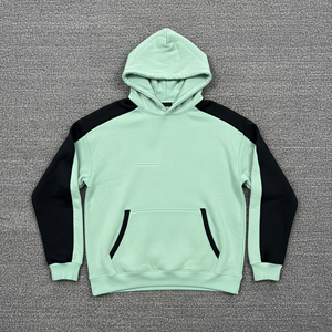 Winter new design two color Cotton Fleece <b>Hood</b> <b>Jumper</b> Kangaroo Pocket Mens Winter Thick Heavy Plus Size Oversized Hoodies - Product Image 5