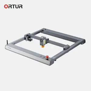 ORTUR DIY Diode Desktop Kayu CNC 3D Mesin Pencetak Pengukiran Tag Anjing Laser Pengukir Sabuk Logam