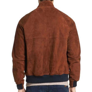 Vestes en cuir suédé pour hommes, style streetwear, hiver, sur mesure, haute qualité, couleurs personnalisées, cuir de vache, devant respirant, imperméable - Product Image 3