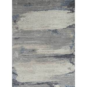 Alfombra de Lana Azul Entropía Anudada a Mano con Patrón Abstracto Grande para Sala de Estar o Dormitorio-REB-1346 - Product Image 1