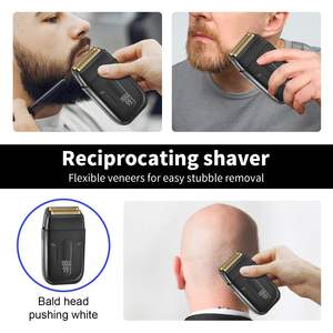 Afeitadora Eléctrica Recargable de Doble Cuchilla para Hombre, Impermeable IPX7, Mini Afeitadora Rotatoria para Uso en Autocaravanas - Product Image 2