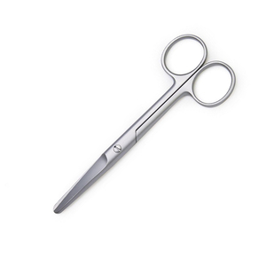 Tijera quirúrgica alemana de acero inoxidable de alta calidad, punta roma, acabado de arena, tijera de cirugía para sala de operaciones - Product Image 4