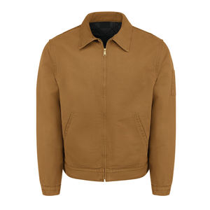 Logo personnalisé de haute qualité hommes coupe décontractée toile coton veste de travail Streetwear col zippé pour les activités de plein air en hiver - Product Image 2