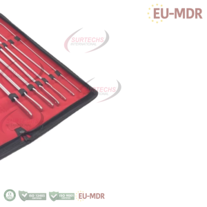 12-Piece Manual Stainless Steel <b>Urethral</b> <b>Sounds</b> Sets Hegar Dilator Kit Class I SURTECHS INTERNATIONAL M4215S CE Certified 1 Year - Product Image 4