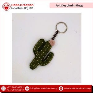 Vente exclusive de porte-clés en feutre de laine d'acier inoxydable de qualité supérieure, écologique, personnalisé, fabrication artisanale, OEM/ODM, authentique, marque Hobb - Product Image 2