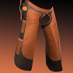 SHEMAX équitation de haute qualité, tablier Long en cuir bicolore à 4 poches - Product Image 5
