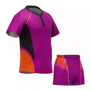 Ensemble d'uniformes de Rugby pour adultes, vêtements de sport, équipe personnalisée, unisexe, 100% Polyester, maillot de Rugby confortable, dernier Design, uniformes pour hommes - Product Image 3