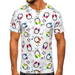 2025 nouveau t-shirt pour hommes de haute qualité par sublimation décontracté surdimensionné t-shirt blanc personnalisé t-shirt pour hommes - Product Image 1