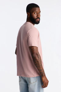Nouveau style T-shirts décontractés légers pour hommes, 100% coton, manches courtes, couleur unie, 200g, respirants, haute qualité, style vintage - Product Image 3