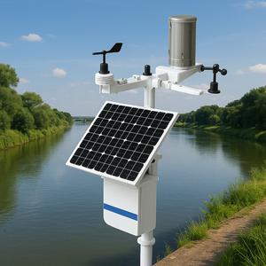 متعدد الوظائف سرعة الرياح مقياس المطر درجة الحرارة الرطوبة رصد Lorawan الكهروضوئية الشمسية المدمجة محطة الطقس التلقائي - Product Image 1