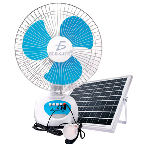 Ventilador Solar de 12 Pulgadas con 3 Velocidades y Batería de Larga Duración, Ventilador Resistente para Exteriores - Product Image 2