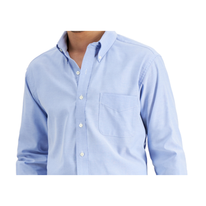 Camicia da Uomo Club Room in Popeline 100% Cotone Vestibilità Regolare Blu Taglia 16.5/34/35 Antipiega Casual Tessuto Intrecciato - Product Image 2