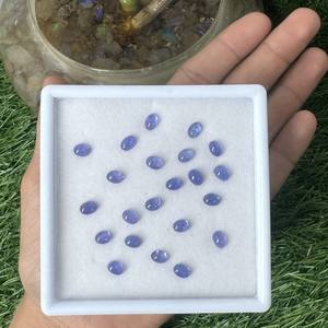Cabochons de tanzanite de haute qualité coupe ovale 5*7-7*9MM utilisation de pierre en vrac naturelle pour la fabrication de bijoux - Product Image 1