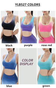 2025 Stock Ready Plus Size Sujetador deportivo sin costuras Transpirable Athletic Yoga Top para Fitness Gym Running Workout Estilo simple - Product Image 2