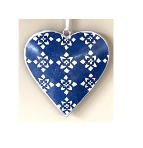 Décoration de noël en forme de cœur suspendu, ornement de noël, pendentif en forme de cœur, Design personnalisé disponible - Product Image 1