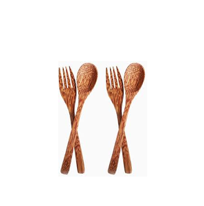 Tendance En Bois Designer Couverts Cuillère Fourchette Dernier Mélange Alimentaire Populaire Couverts Conception Fourchette Couteau Cuillère À La Main - Product Image 4