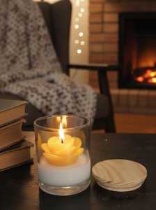 Vela de Vidrio Aromática con Tapa de Madera y Aroma a Rosa - Etiqueta Privada Personalizada para Eventos y Regalos de San Valentín, Precio al por Mayor - Product Image 4