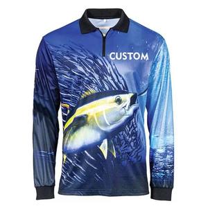 Ropa de pesca personalizada, traje de pesca estampado de manga larga personalizado, venta al por mayor, ropa de pesca por sublimación, camisas de manga larga - Product Image 5