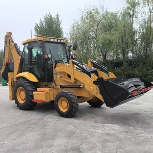 Chargeuse sur pneus CAT 420F d'occasion avec godet frontal, prête pour les travaux de construction et de terrassement - Product Image 5