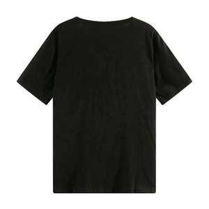 Nueva Camiseta de Mujer con Estampado 3D, Ajustada, con Pedrería, Logotipo Personalizado, Protección UV, Material de Seda/Algodón, Precio Económico - Product Image 2