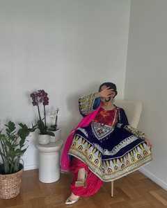 สินค้าขายดี ดีไซน์ใหม่ ชุดอัฟกานิสำหรับผู้หญิง สไตล์ชนเผ่ากุจิ สำหรับงานปาร์ตี้ โบโฮ วินเทจ ชุดแต่งงาน ไซส์ใหญ่ สำหรับผู้ใหญ่ - Product Image 3