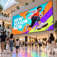 Écran d'affichage publicitaire LED intérieur P4, fabricants d'écrans LED publicitaires personnalisés en couleur pleine pour la publicité dans les centres commerciaux