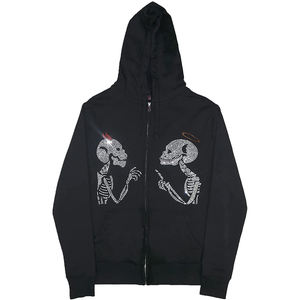 เสื้อฮู้ดซิปหน้าเต็มตัวสำหรับผู้ชาย ผ้าฝ้ายออร์แกนิค 100% สีตามสั่ง ลายปัก ดีไซน์เรียบง่าย กระเป๋าแบบรักษ์โลก เหมาะสำหรับฤดูหนาว - Product Image 3