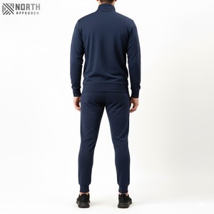 Survêtement de jogging pour hommes, 100% coton, de meilleure qualité du fabricant, coupe régulière, avec fermeture éclair, pour l'hiver et l'extérieur, avec logo, style d'ensemble - Product Image 2