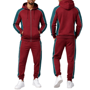 Veste zippée intégrale matelassée à motif quadrillé sur la poitrine pour homme, très demandée, pour le sport et la gym, fabricant OEM ODM - Product Image 3