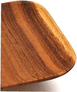 Elegante bandeja de servicio de madera marrón con mango suave, bandeja de servicio de madera hecha a mano de lujo con arte indio tradicional - Product Image 1