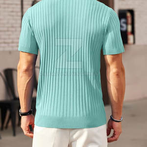 Séchage rapide écologique solide hommes tricoté pour chemises 100% coton Design personnalisable prix de gros nouveauté - Product Image 3