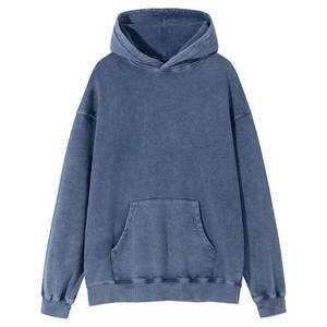 Básicos de alta calidad, Sudadera con capucha lavada con ácido mezclado de algodón Precio de venta al por mayor Sudadera con capucha lavada con ácido Ropa informal Sudadera con capucha lavada con ácido - Product Image 2