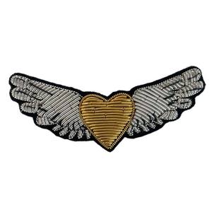 Parche de Tela Bordado a Mano Personalizado, Color Sólido Multicolor, con Hilo Metálico, Imperdible, Insignia para Ropa, Logotipo Personalizado de Alta Calidad - Product Image 4