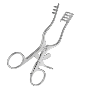 Écarteur Adson à pointe arrondie, auto-serrant, angulaire, 140 mm (5,12 po), 3 x 4 dents, de haute qualité, instruments chirurgicaux - Product Image 2