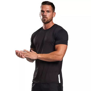 Fabricant professionnel hommes O cou T-Shirts à manches longues haute qualité vêtements de sport décontractés été Fitness t-shirt pour hommes - Product Image 5
