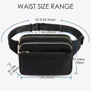 กระเป๋าพาดลำตัวแฟชั่นคาดเอวของผู้ชายกระเป๋าสะพายข้างกันขโมยกระเป๋าคาดเอวสำหรับเดินทางทำจากหนัง - Product Image 3